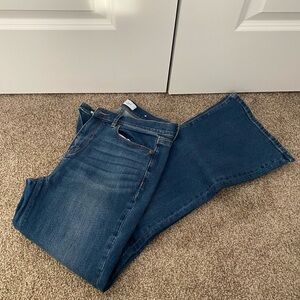 loft high rise flare jeans size 4